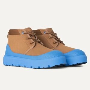 UGG NEUMEL WEATHER HYBRID WP SUEDE/ WOOL ANKLE BOOTS, MEN US 8/ WOMEN US 9, NEW